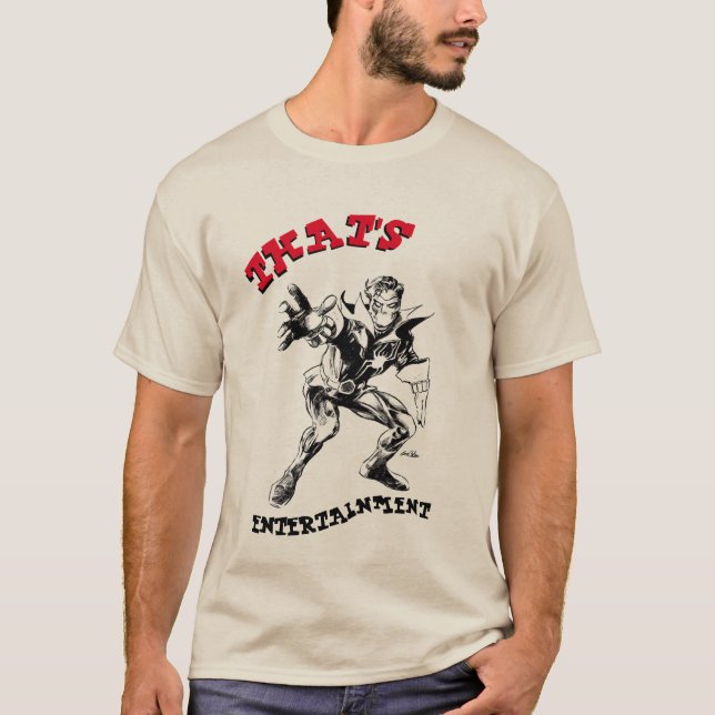 CAMISETA ¡DISEÑO RETRO DEL HOMBRE DEL INSECTO! (Anverso)