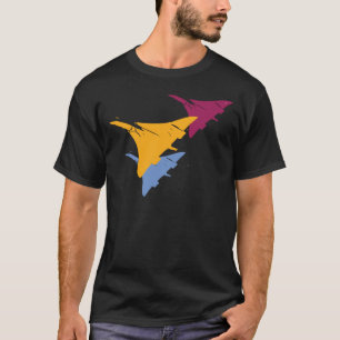 Camiseta Diseño retro del vuelo de la aviación del