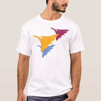 Camiseta Diseño retro del vuelo de la aviación del