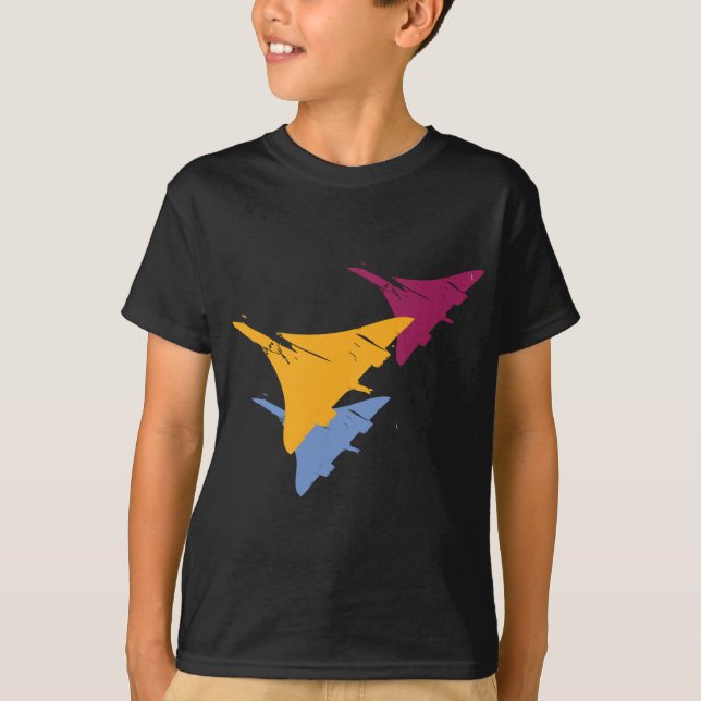 Camiseta Diseño retro del vuelo de la aviación del (Anverso)