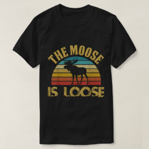 Camiseta Diseño Retro El Alce Está Suelto