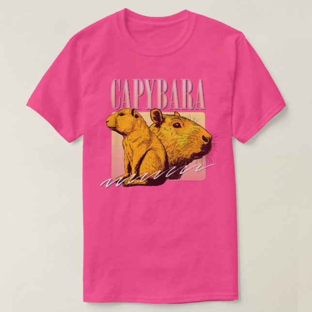 Camiseta Diseño retro estilo estilo original de Capybara (Diseño del anverso)