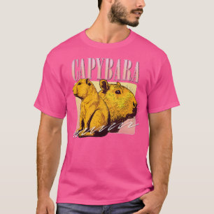 Camiseta Diseño retro estilo estilo original de Capybara