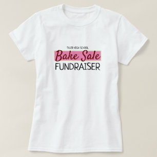 Camiseta Diseño retro, evento de venta de pasteles benéfico