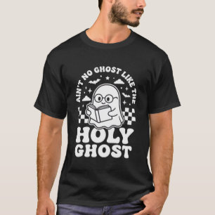 Camiseta Diseño Retro Fantasma de Halloween Espíritu Santo_
