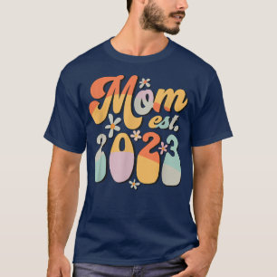 Camiseta Diseño Retro Groovy De Mamá Est 2023 Promocionado 