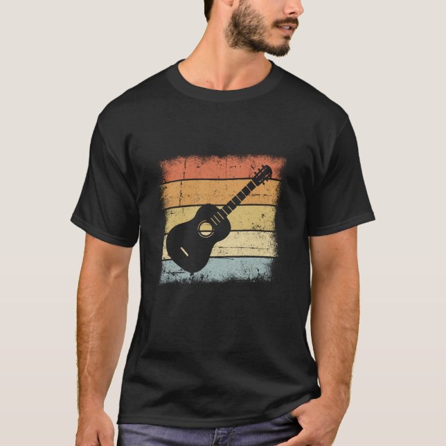 Camiseta Diseño retro guitarra (Anverso)