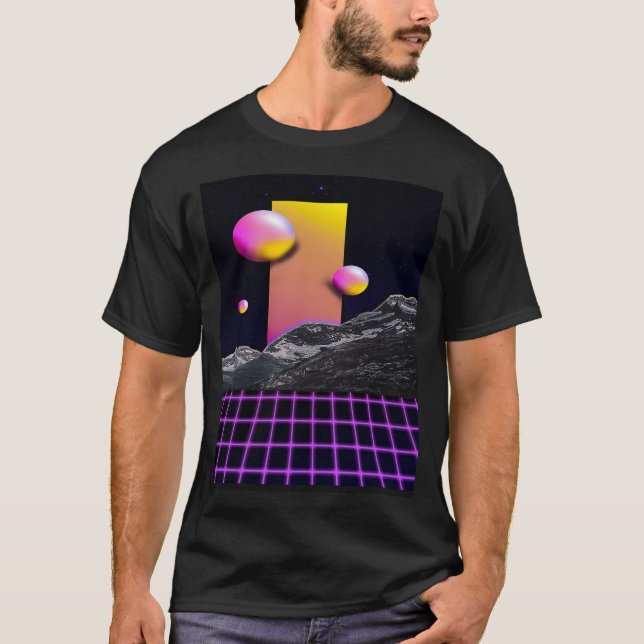Camiseta Diseño retro intrépido 80s (Anverso)