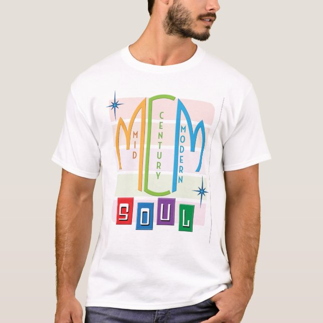 Camiseta Diseño retro MCM de estilo moderno de Medid Centur (Anverso)