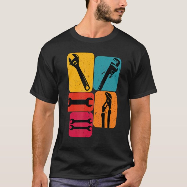 Camiseta Diseño retro mecánico (Anverso)