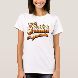 Camiseta Diseño Retro Nombre Jessica Años 70