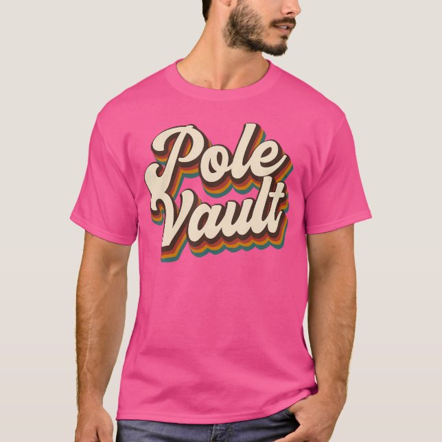 Camiseta Diseño Retro Pole Vault - Pole Vault (Anverso)