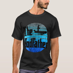 Camiseta Diseño Retro Puesta de Sol Lubina, Perca