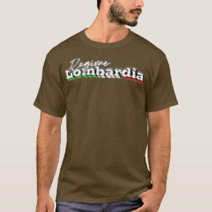Camiseta Diseño retro regional de Lombardia