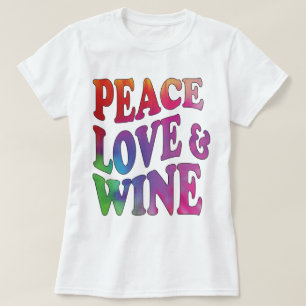 Camiseta Diseño retro teñido anudado del vino del amor 7