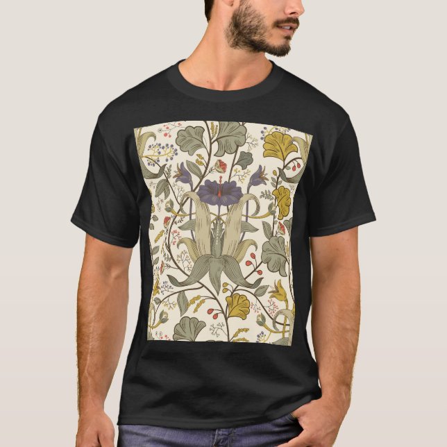 Camiseta Diseño retro vertical sin fisuras. (Anverso)