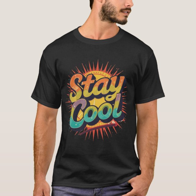 Camiseta Diseño Retro Vibes Groovy Sunburst (Anverso)