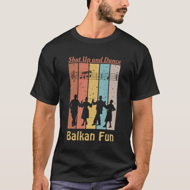 Camiseta Diseño retro vintage balcánico T-Shirt (Anverso)