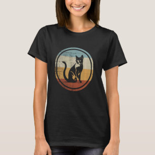 Camiseta Diseño Retro Vintage de Gato Bobtail Japonés