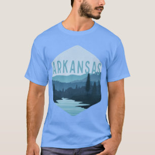 Camiseta Diseño retro vintage de la insignia estatal de Ark