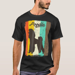 Camiseta Diseño retro vintage del perro caniche francés