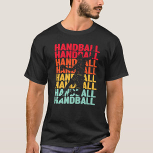 Camiseta Diseño Retro Vintage Divertido de Balonmano para P