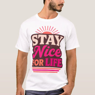 Camiseta Diseño Retro Vintage Para Seguir siendo Amable Tod