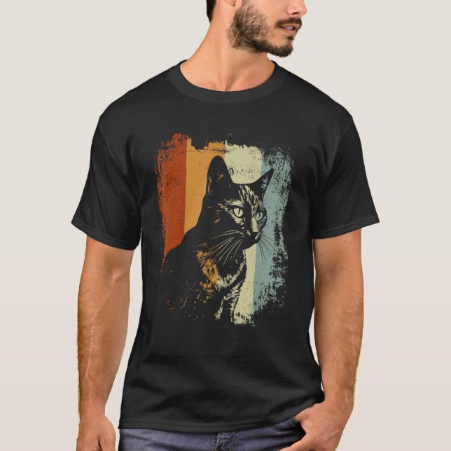 Camiseta Diseño Retro Vintage Pixiebob Gato Bob Pixie (Anverso)
