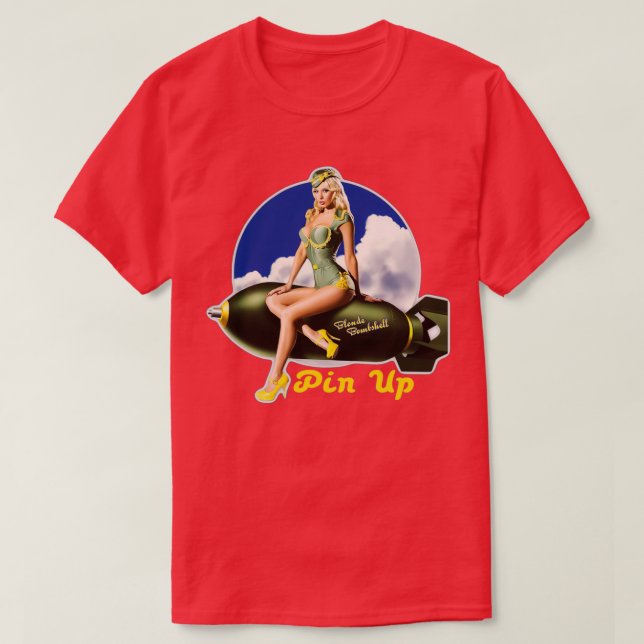 Camiseta Diseño Rockabilly Pin Up 1 (Diseño del anverso)