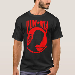 Camiseta Diseño rojo POW MIA POWMIA