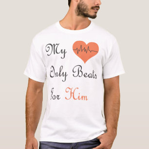 Camiseta Diseño Romántico de Amor y Corazón