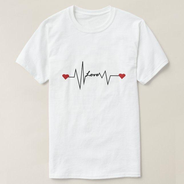 Camiseta Diseño Romántico y Minimalista (Diseño del anverso)