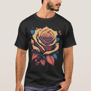 Camiseta Diseño Rosa - Fresco estilo de moda única Tende"