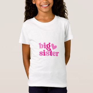 Camiseta Diseño Rosa Lindo de Hermana Mayor | Regalo de Nue