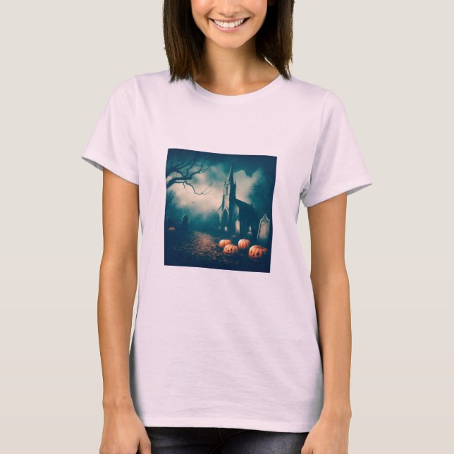 Camiseta Diseño rústico de la época de la madrugada de Hall (Anverso)