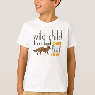 Camiseta Diseño salvaje del Fox del niño