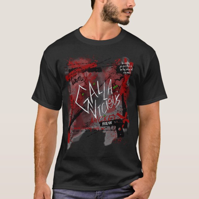 Camiseta diseño sangriento Gallavich (Anverso)