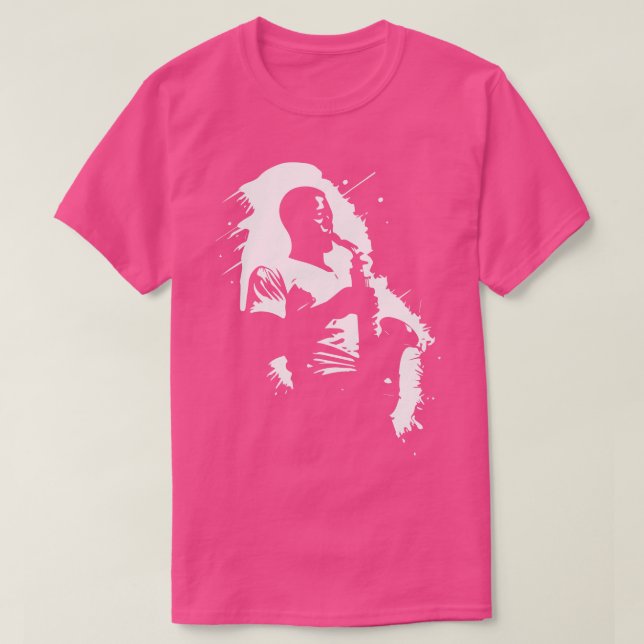 Camiseta diseño saxofónico (Diseño del anverso)