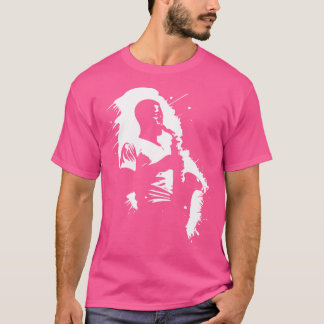 Camiseta diseño saxofónico