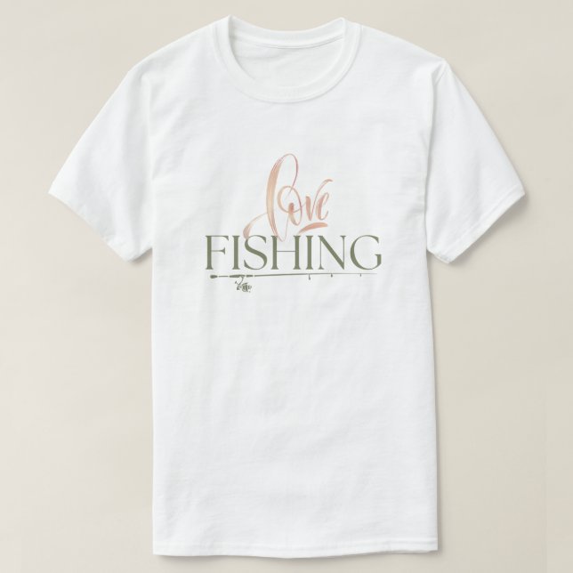 Camiseta Diseño sencillo | Pesca de amor (Diseño del anverso)
