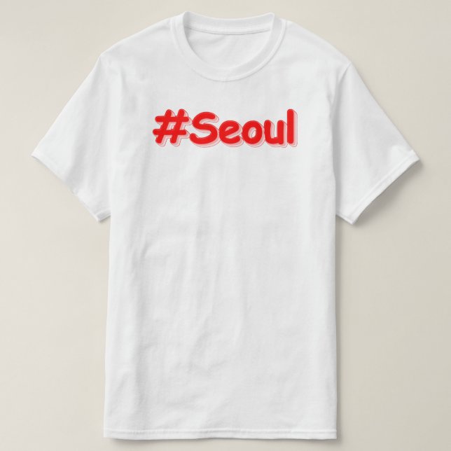 Camiseta Diseño "Seúl". Comprar ahora (Diseño del anverso)