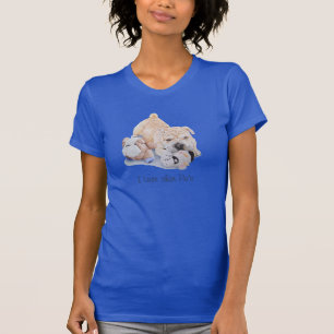 Camiseta diseño shar del arte del perro del pei del perrit