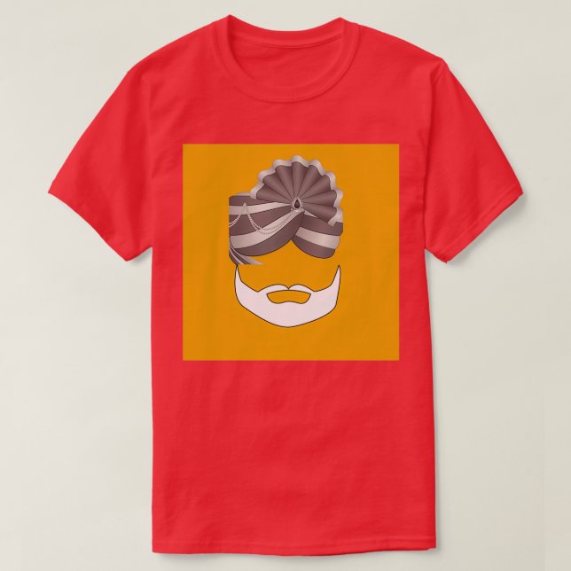 Camiseta Diseño sikh 1 (Diseño del anverso)
