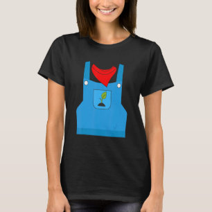 Camiseta Diseño Simple de Disfraz de Granjero Hombres Mujer