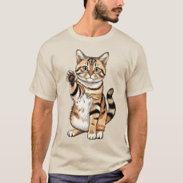 Camiseta Diseño simple lindo hombres amantes de los gatos