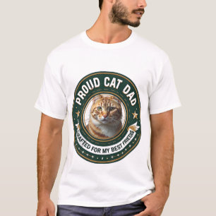 Camiseta Diseño Simple Lindo Papá Gato Personalizado Amante