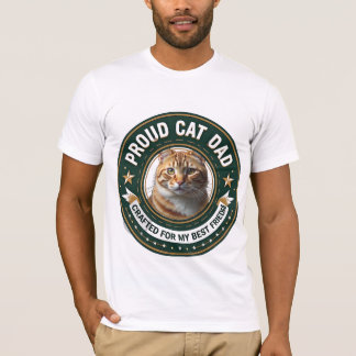 Camiseta Diseño Simple Lindo Papá Gato Personalizado Amante