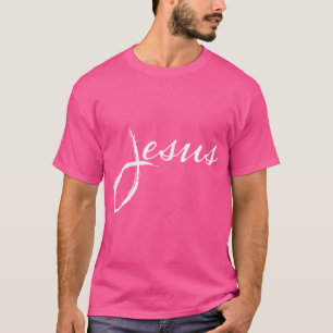 Camiseta Diseño simple para peces Jesús