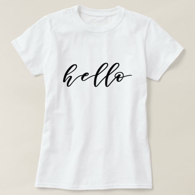 Camiseta Diseño simple y bueno en escritura tipográfica her (Diseño del anverso)