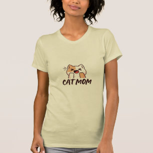 Camiseta Diseño simple y lindo para mamá amante de los gato